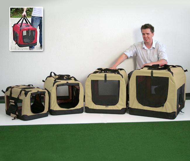 Pet-Star Transporthütte CARRY BOX, 50 cm - Beige