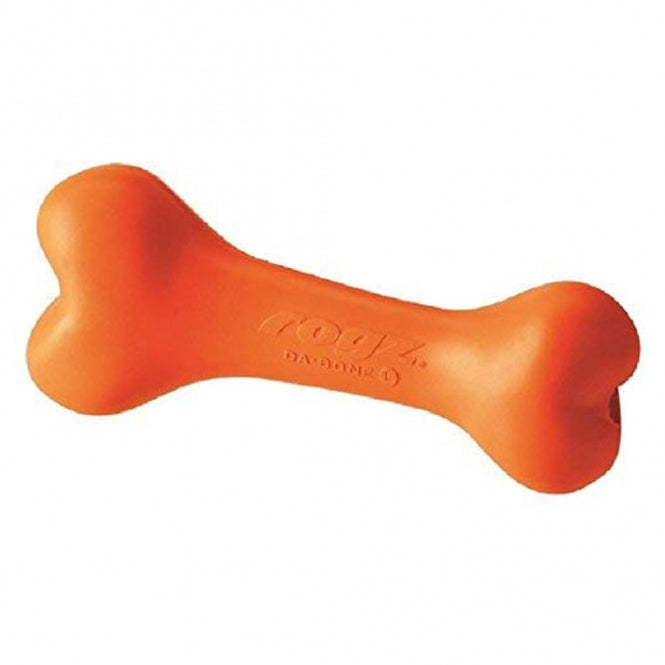 ROGZ DA BONE Knochen, 21 cm - befüllbar - orange