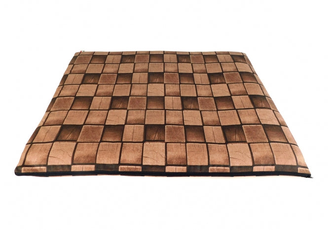 CARBONE Hundematte Mattress, 60 x 80 cm - Karo-braun