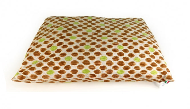CARBONE Hundekissen Sacco, 70 x 100 cm - Punkte-braun