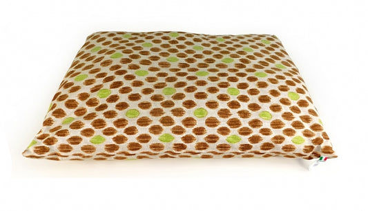 CARBONE Hundekissen Sacco, 70 x 100 cm - Punkte-braun