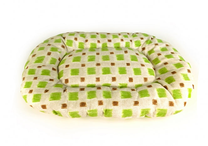 CARBONE Hundekissen Floconne, 90 x 60 cm - Quadrate-grün