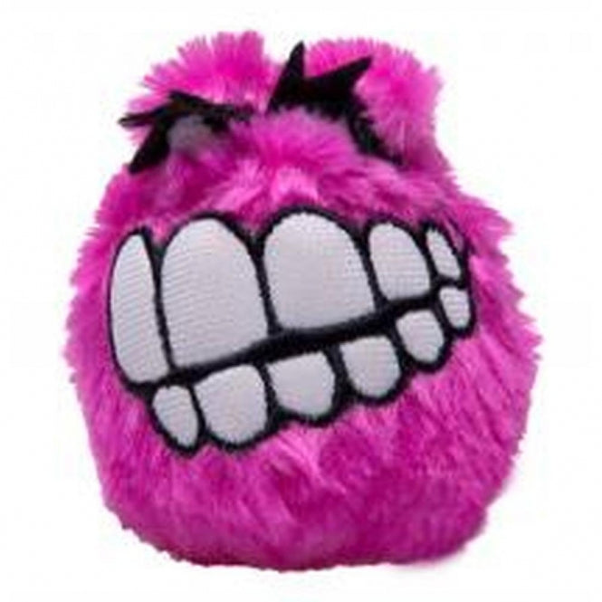 ROGZ FLUFFY GRINZ Hundeball, 7,8 cm - pink