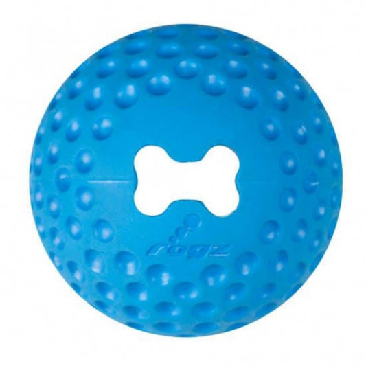 ROGZ GUMZ Hundeball, 4,9 cm - befüllbar - blau
