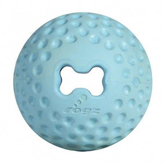 ROGZ GUMZ Hundeball, 4,9 cm - befüllbar - hellblau