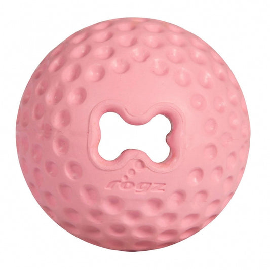 ROGZ GUMZ Hundeball, 6,4 cm - befüllbar - rosa
