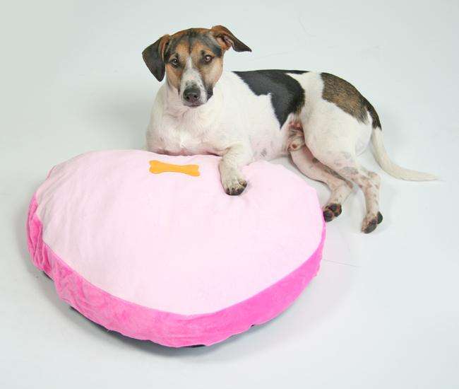 Pet-Star Bett/Kissen SWEETHEART, 65 cm, Pink