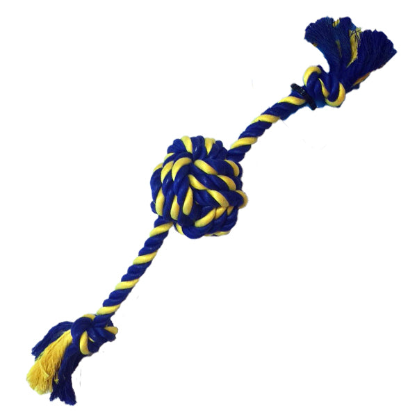 PETSPORT Baumwollseil mit Knotenball