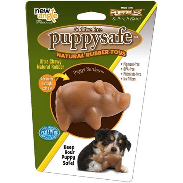 New Angle PuppySafe Piggy Banker aus 100% natürlichem Kautschuk