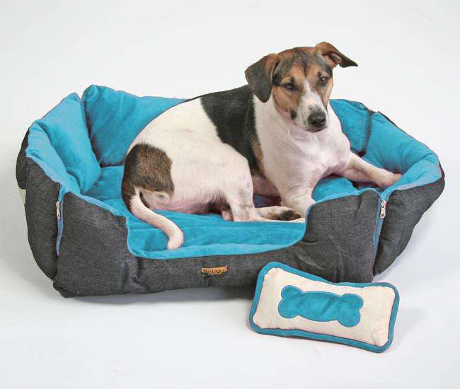 Pet-Star Bett/Kissen MONTANA, 72 cm - Hellblau