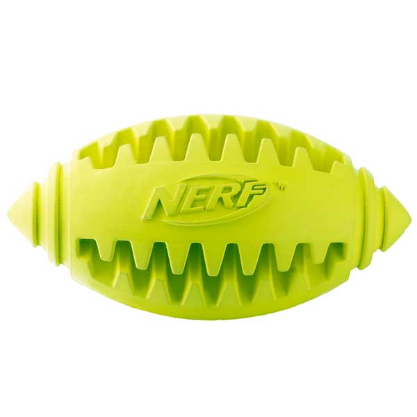 NERF DOG Teether Football zur Zahnpflege - Mittel
