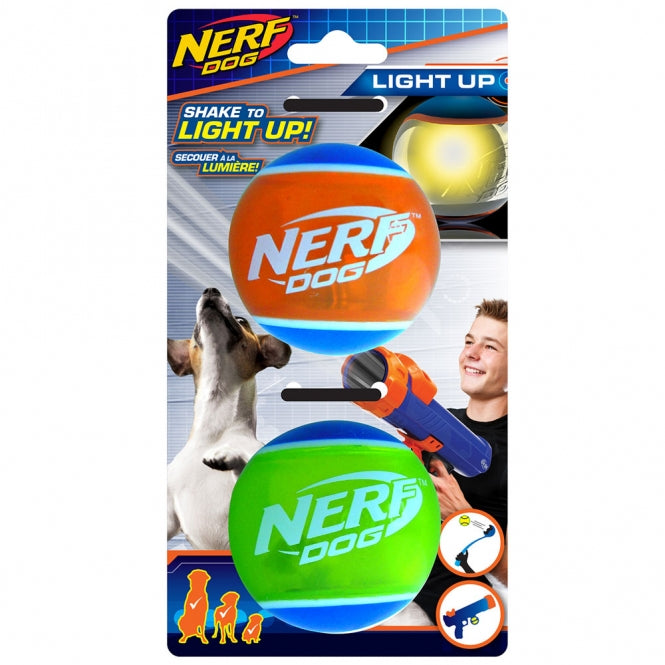 NERF Dog LED TPR Tennisball - 2er Set