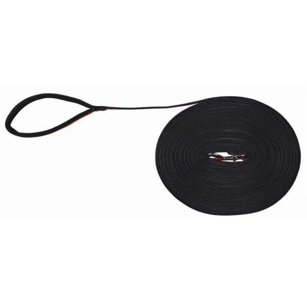 Trixie Fusion Schleppleine - Schwarz/Orange - 15 m