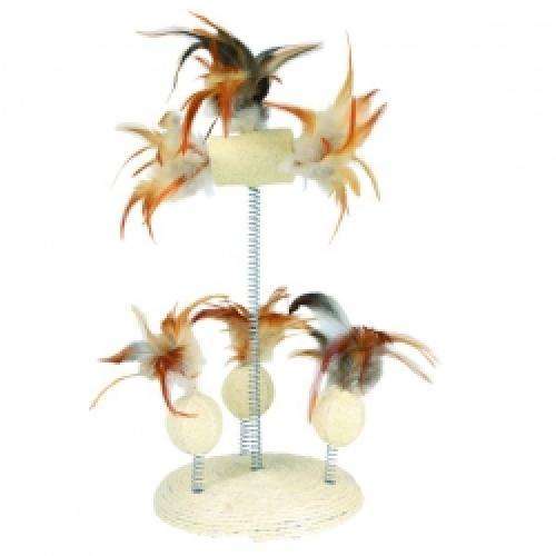 Trixie Naturspielzeug auf Federn