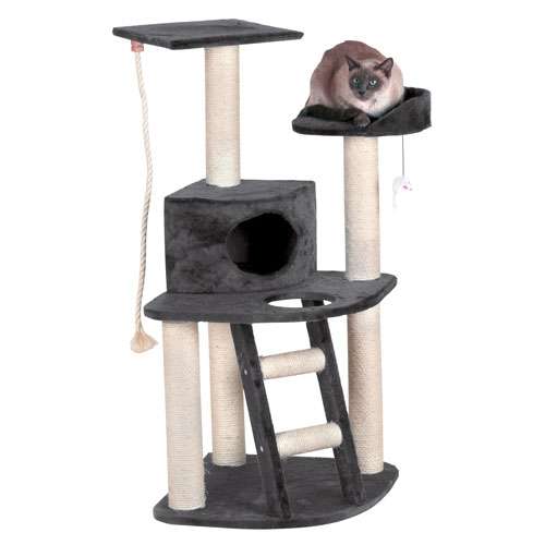 Kerbl Eck-Kratzbaum ZIRKOON - Grau